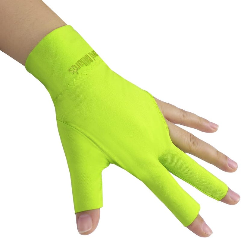 Scott Edward Billiard Gloves 10pcs/Set 3 Open Fingers Billiards Glove Pool Cue Gloves Spandex for Left Hand or Right Hand, Men Women - Image 1